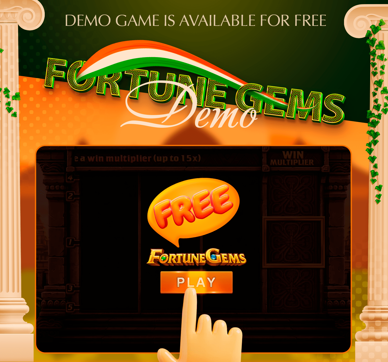Play the free demo Fortune Gems game in India