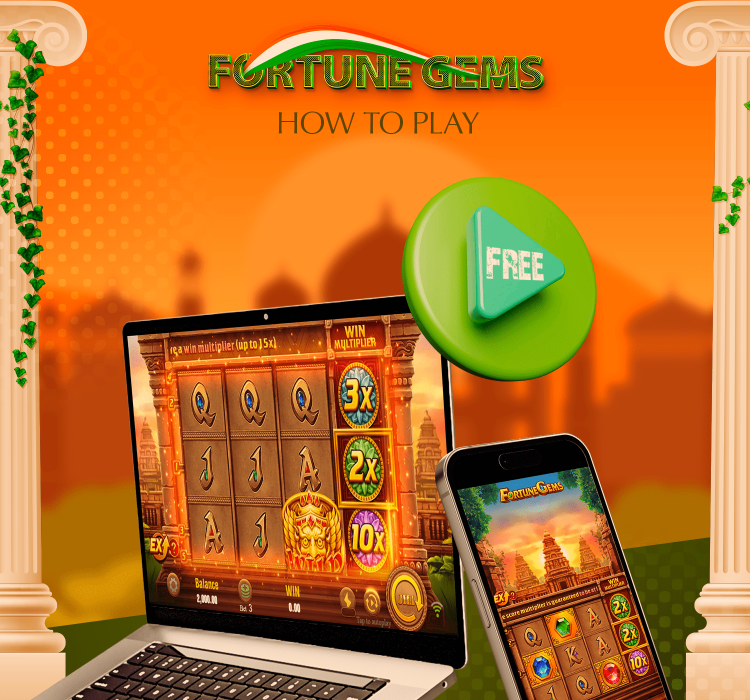 Check out the rules of the Fortune Gems demo game