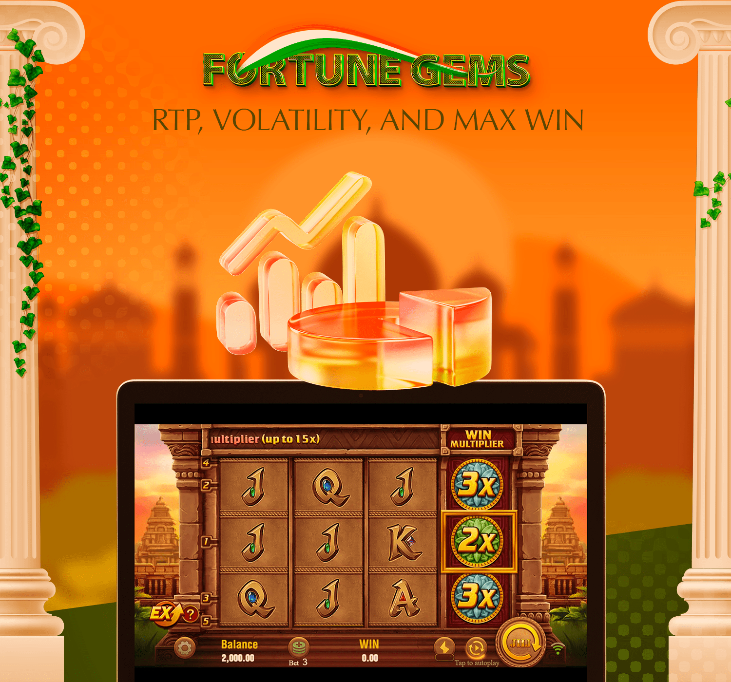 Check out the odds and winnings at Fortune Gems