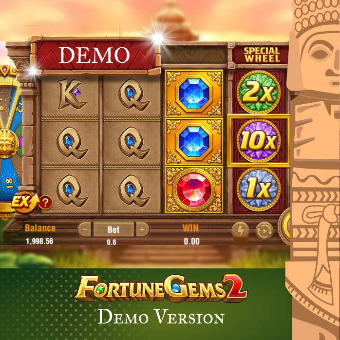 Indian Players can play Fortune Gems 2 Slot in Demo Version first, to learn all features and find the best tactics
