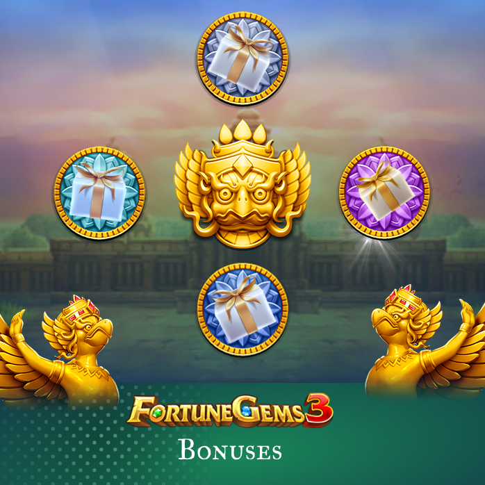Get Wild Symbols and Scatters to get bonuses in Fortune Gems 3 Slot - India